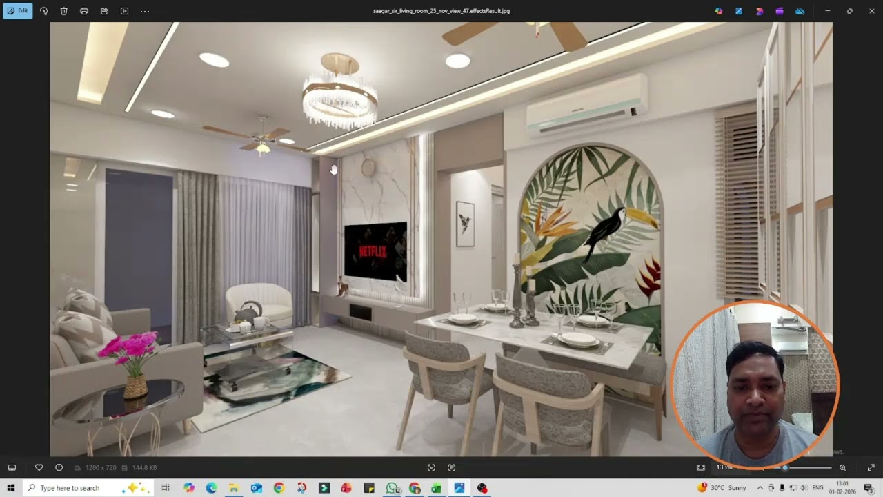 3D Design for Living Room -4 @ Mulund Site I Arvind Vishwakarma