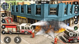 Fire Truck City Rescue Simulator - 911 US Emergency Fire Truck Driving 3D Android Gameplay screenshot 4