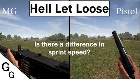 Hell Let Loose - Is there a difference in sprint speed?