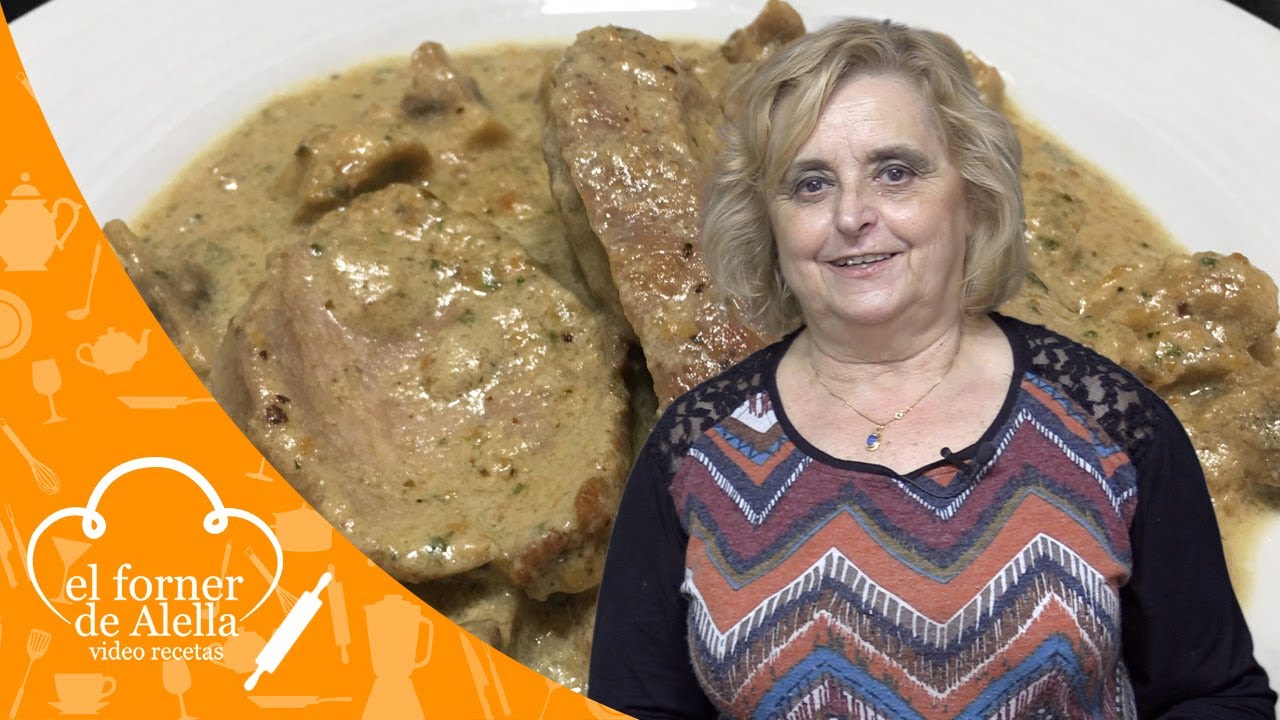 Solomillo de cerdo con salsa de almendras