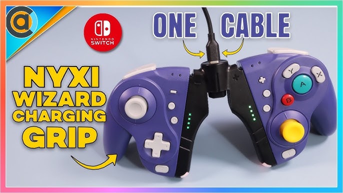 Nixy Wizard, el precioso mando de Nintendo Switch inspirado en Gamecube