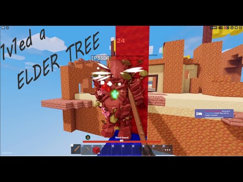 1v1ed a Elder Tree in Bedwars - YouTube