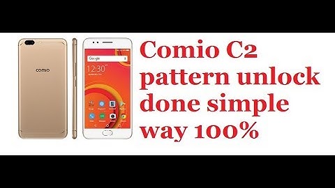 Comio C1,C2 pattern unlock