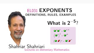 EL031 Algebra Basics: Exponents, Definitions, Rules, and Examples