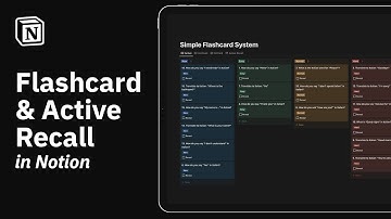 How to Make Flashcard in Notion - Tutorial (Active Recall, Spaced Repetition Notion Free Template)