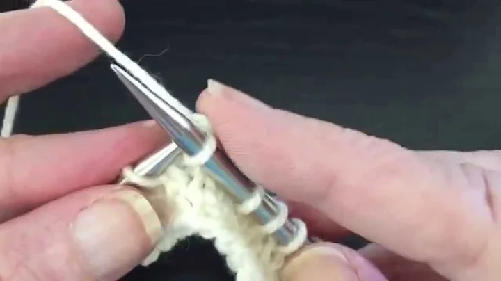 How to Knit 2 Together (k2tog) Decrease Continental Style