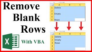 How to delete or remove empty or blank rows in excel using vba