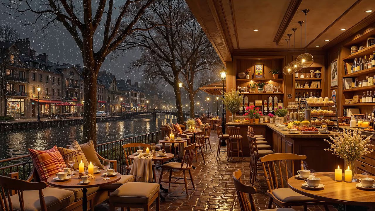 Relaxing Jazz at Paris Coffee Shop Ambience | Soft Jazz Instrumental Music for Good Mood