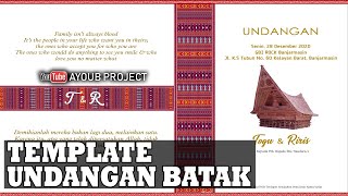 TEMPLATE UNDANGAN TEMA BATAK