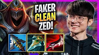 FAKER IS SO CLEAN WITH ZED - T1 Faker Plays Zed MID vs Ksante | Season 2023
