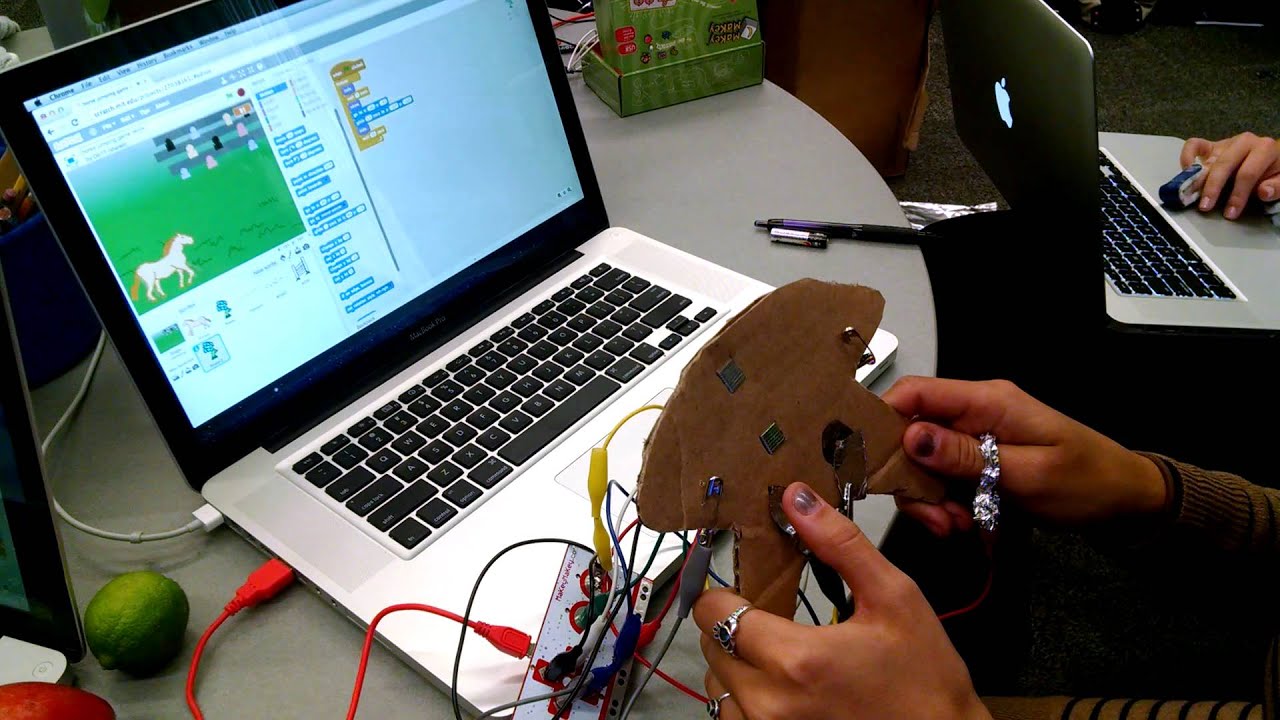 Makey Controller for Scratch Game - YouTube