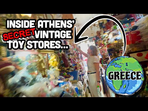 Exploring Athens’ Hidden Vintage Toy Market!