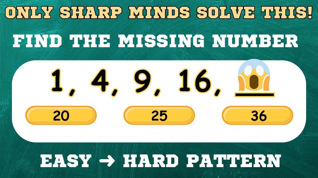 Find the Missing Number Quiz | Class 3–5 | Solutions in Description 