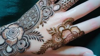 Very Beautiful Floral Mehndi Design ll Elegant Rose Mehndi Design For Hands ll