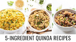 Easy 5 INGREDIENT Quinoa Recipes ?? vegan & gluten-free