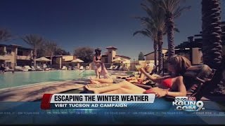 Visit Tucson ads geared toward tourists from snow-covered cities