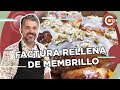 TRENZA CON MASA DE FACTURA RELLENA DE MEMBRILLO Y FRUTOS SECOS