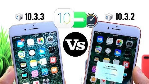 iOS 10.3.3 Vs 10.3.2 Performance Test & Battery Test