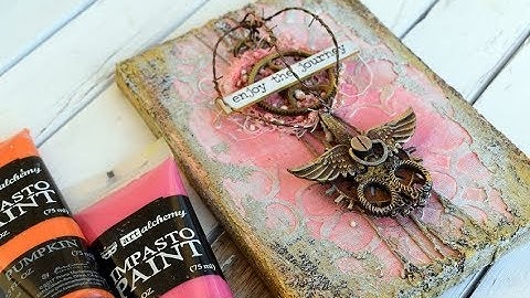 canvas impasto and rust