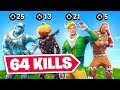 We Broke The Fortnite Elimination Record? (64 Kills)