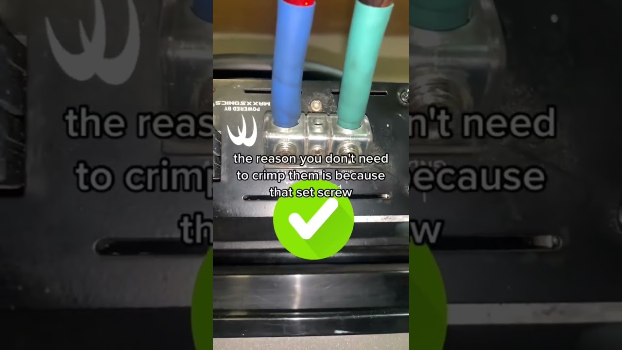 Wire Ferrules Tutorial #shorts #caraudio #bass #installation #subwoofer #amplifier