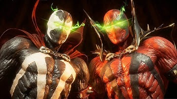 MORTAL KOMBAT 11 - All SPAWN vs SPAWN Intro Dialogues @ 1080p (60ᶠᵖˢ) ✔