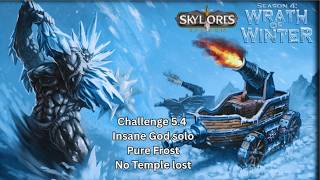 Skylords Reborn/Battleforge - Season 4 Challenge 5.4 Insane God Solo - Pure Frost - No Temple Lost