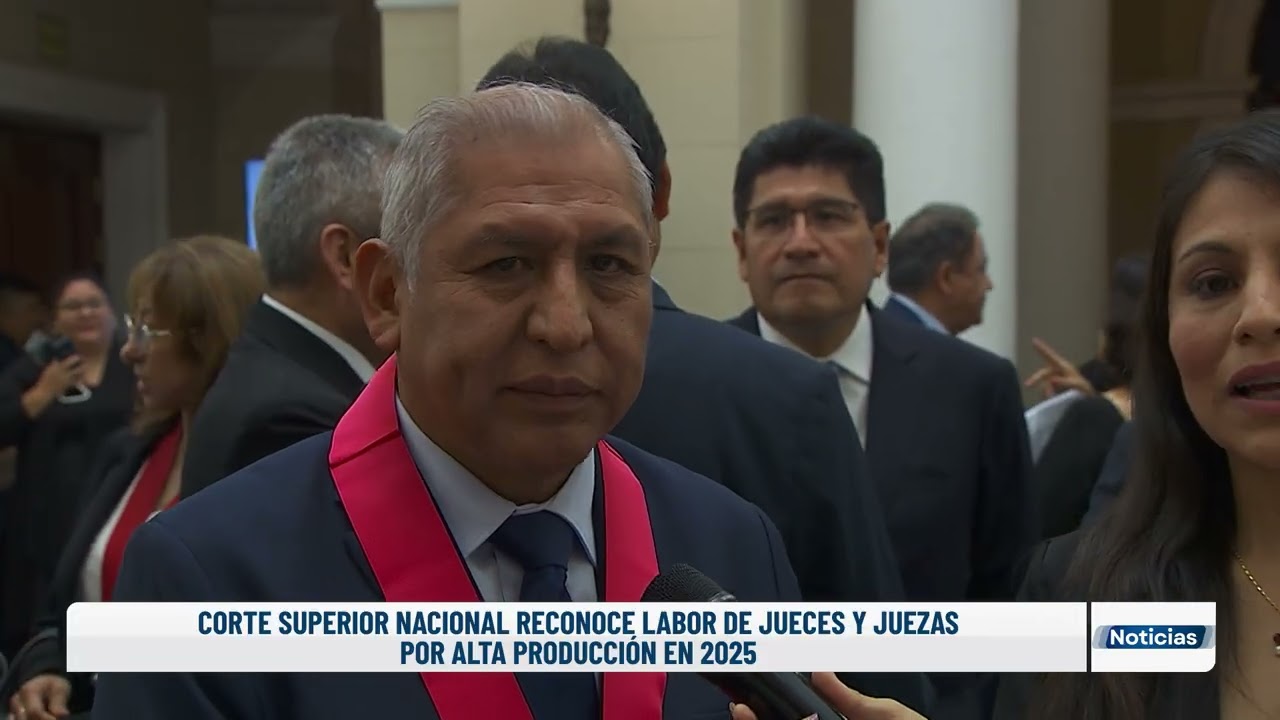 Corte Superior Nacional reconoce labor de jueces y juezas por alta producción en 2025