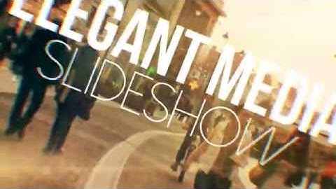 Elegant Media Slideshow | After Efects Project Files