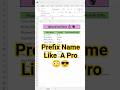 Excel for Data Entry: Add Mr & Ms Prefix to 1,000 Names in 1 Click