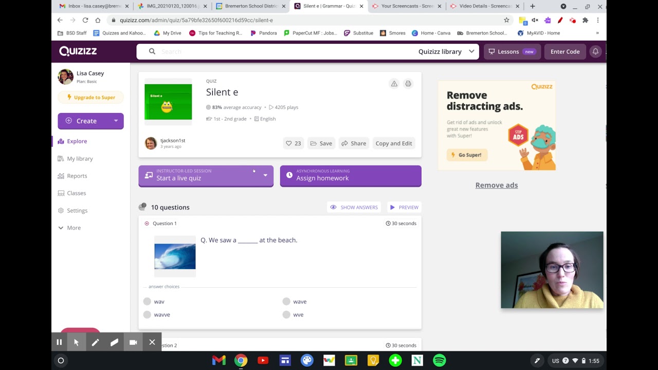 Quizizz: Creating and Connecting Classes - YouTube