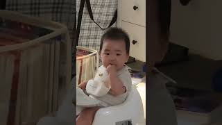 이유식 대참사, 아빠의 리액션   #아기 #baby
