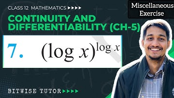 Q7 | Differentiate (logx)^(logx) | Differentiate log x power log x