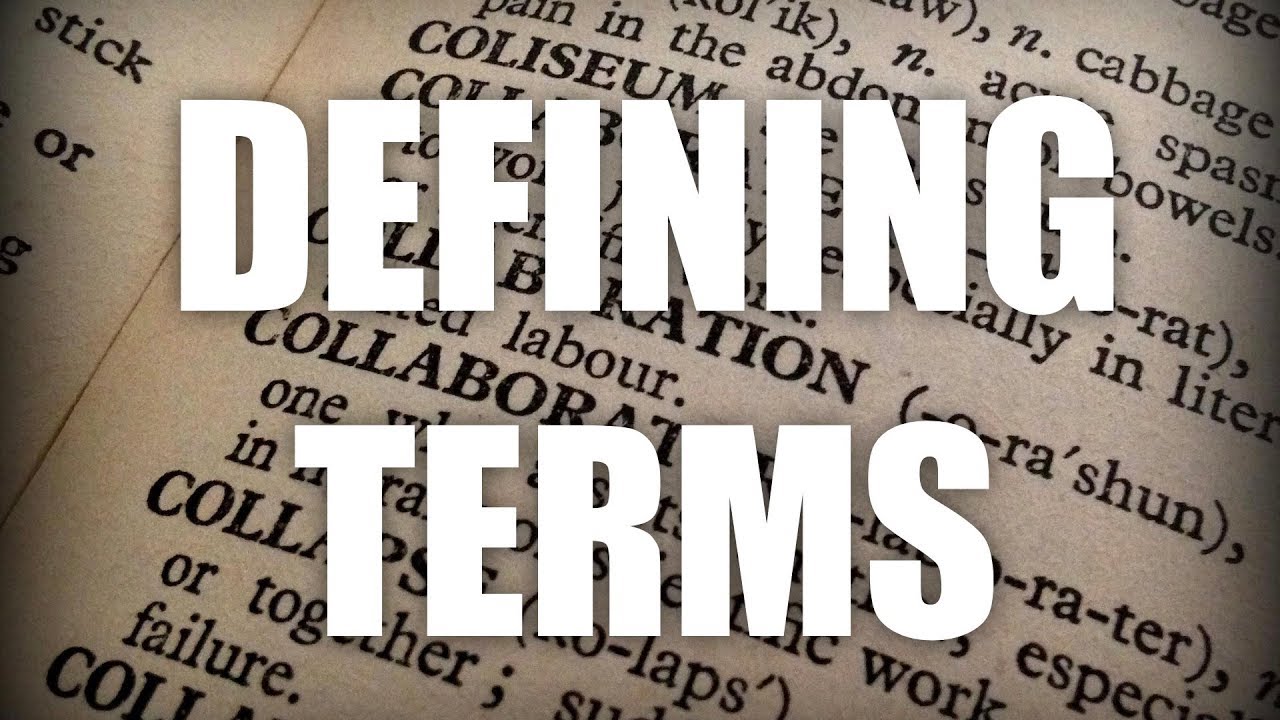 Defining Terms - YouTube