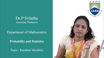 Random Variables by Dr P Srilatha