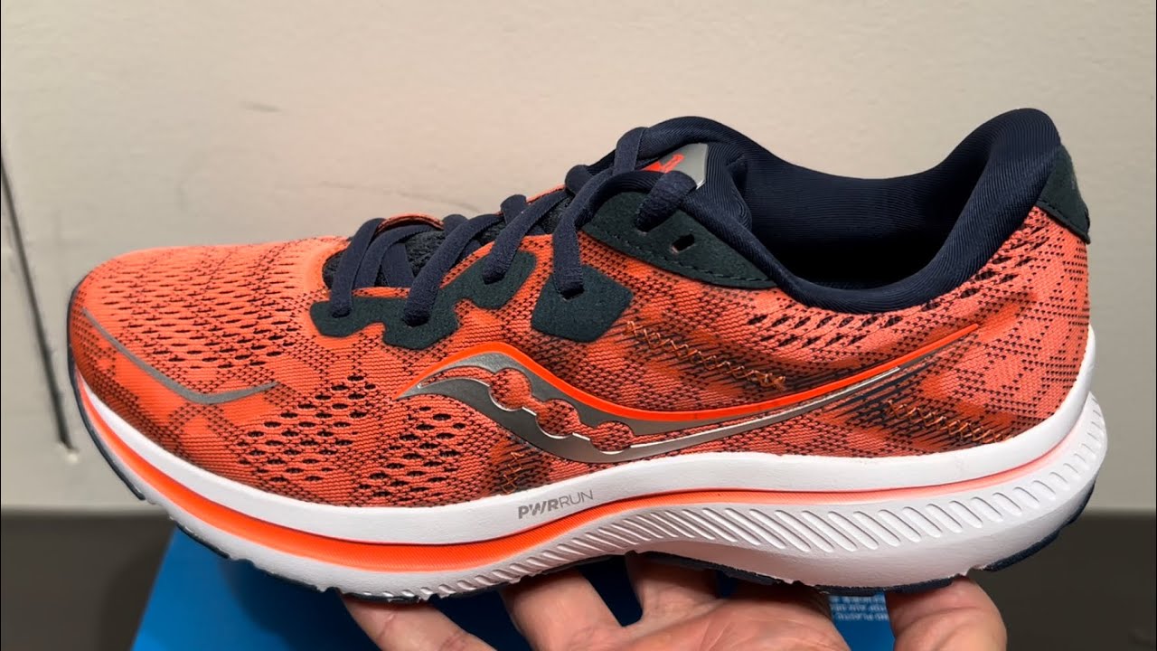 Saucony Omni 20 Sunstone Orange Running Womens Shoes - YouTube