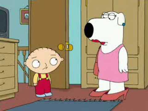 funny family guy brian dress up - YouTube
