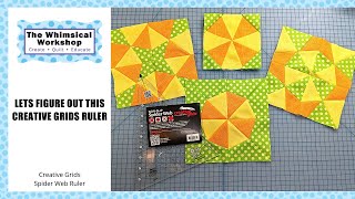 Let's Figure Out This Creative Grids Ruler | Spider Web Ruler | Heidi Pridemore
