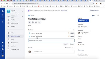 How to add or create a subtask in Jira