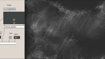 Cycling74 Max-Jitter doodle 45 - jit.gen/ jit.gl.mesh/ jit.bfg