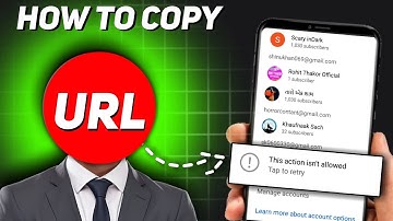 Suspende YouTube Channel ka URL Link Kaise Copy kare