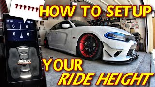 HOW TO SET YOUR RIDE HEIGHT ON AIRBAGS *AIR RIDE SUSPENSION WITH DIGITAL MANAGEMENT CONTROLLER*