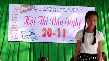 Thương lắm thầy cô ơi.. Đơn ca Uyên Nhi 6a THCS Phan Ngọc Hiển