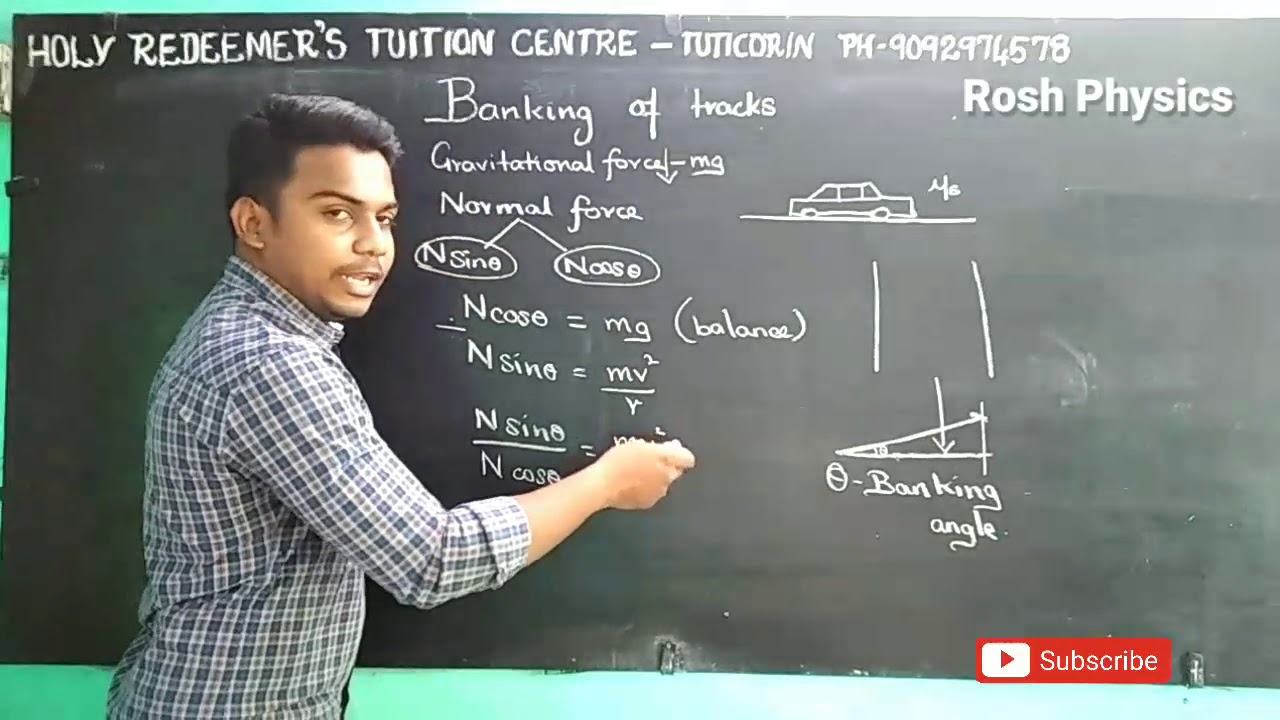 Class-11 |Physics| Lesson-3| Banking of tracks|