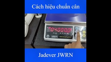 Cách hiệu chuẩn cân điện tử Jadever JWRN #shorts, #candientu, #candientuquocthinh, #jadever_jwrn