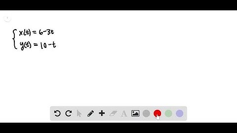 For the following exercises, eliminate the parameter t to rewrite the parametric equation as a Cart…