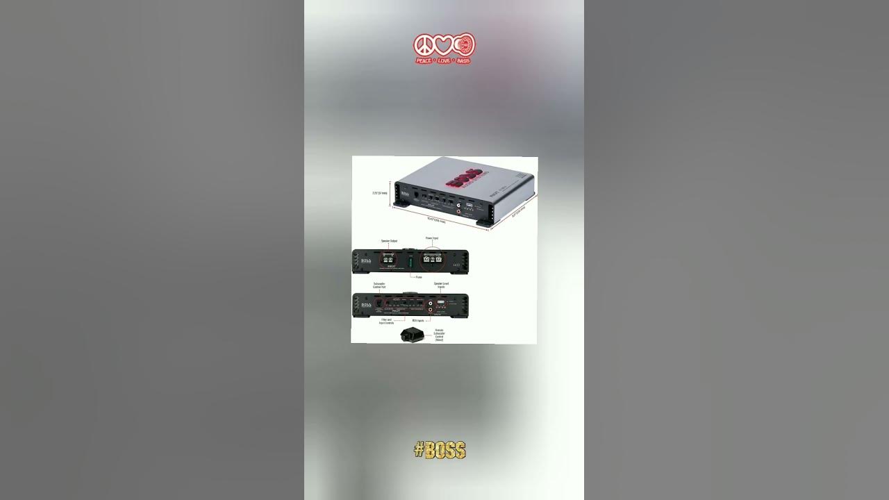 BOSS Audio Systems R1100M-S Riot Series Car Audio Subwoofer Amplifier