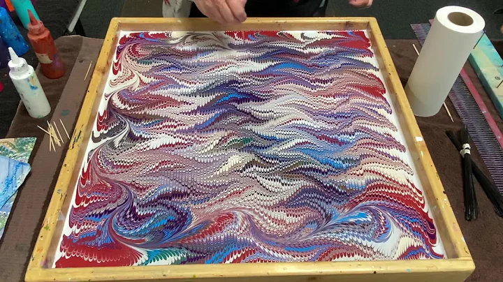 Water marbling on silk: a demonstration by Star McCain - DayDayNews
