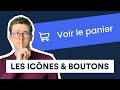 Ajouter une icône dans un bouton : les règles à connaitre !