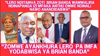 ZODABWISA ZIMENE MAI JOYCE BANDA, NICHOLAS DAUSI, KUNKUYU AYANKHURA LERO ATAMVA IMFA YA BRIAN BANDA